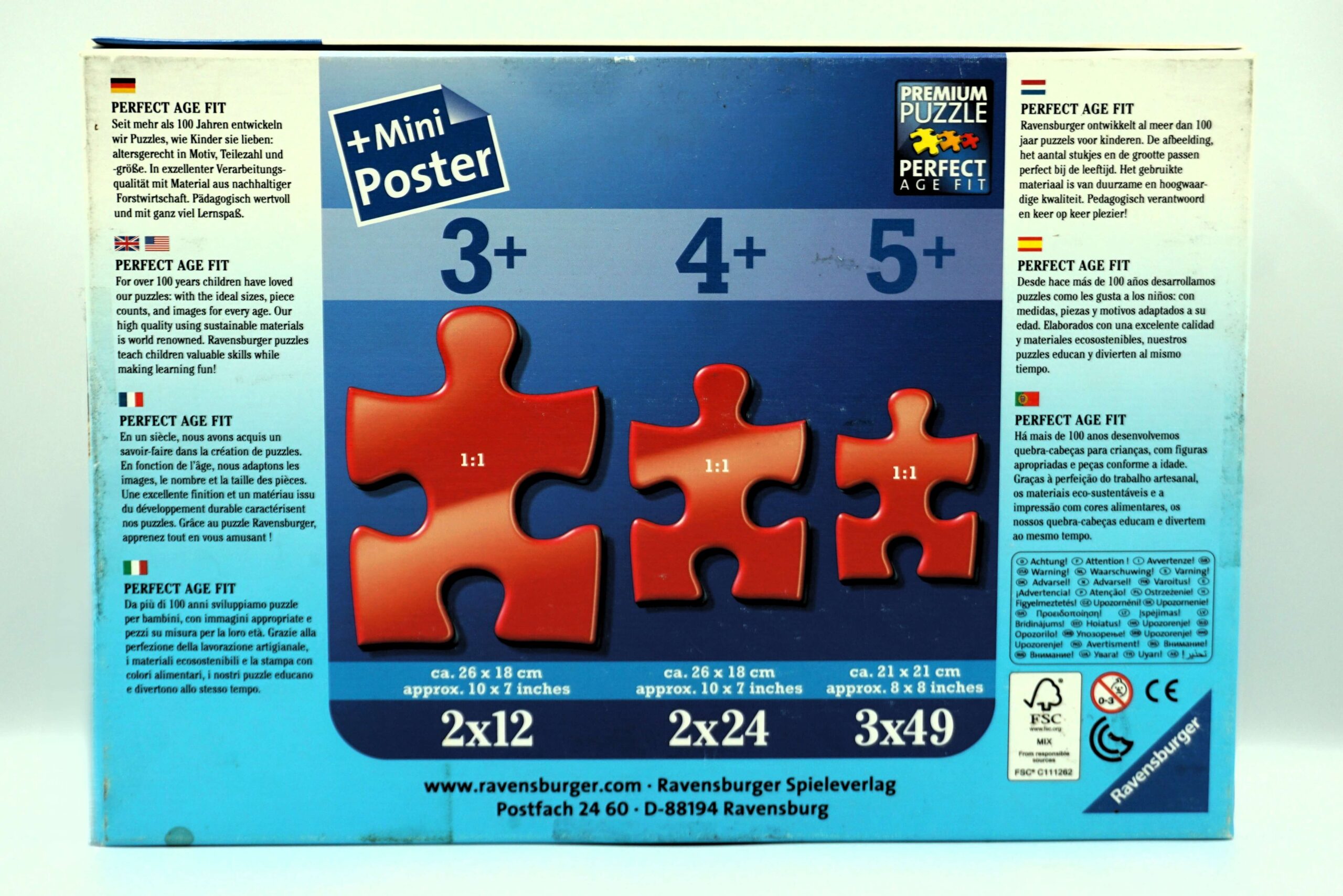 Ravensburger - Big Machines - 3x49 bitar (313) bak